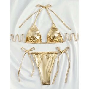 Gold Brazilian Bikini